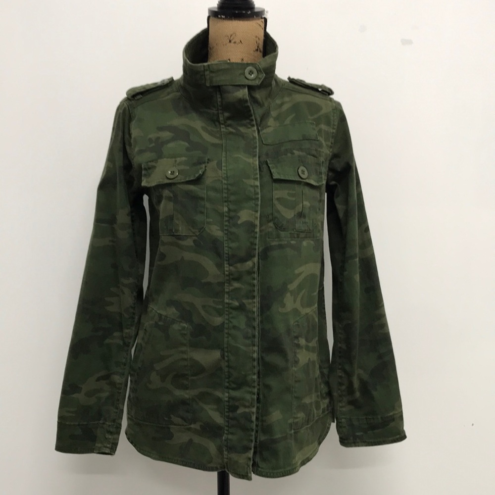 Kersh Camo Military Style Utility Jacket Size Medium Gem